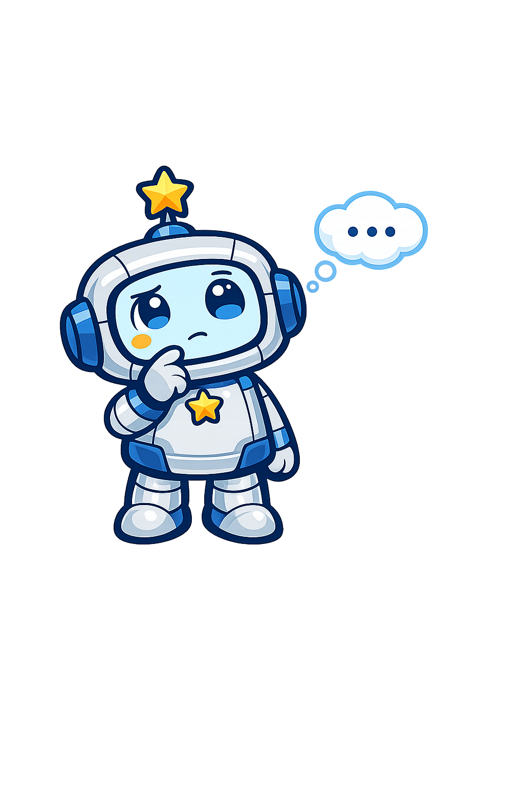 Pixel Astro - thinking expression